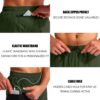 Pudolla Men’s 2 in 1 Running Shorts 5" Quick Dry Gym Athletic Workout Shorts for Men with Phone Pockets(Dark Green Medium)