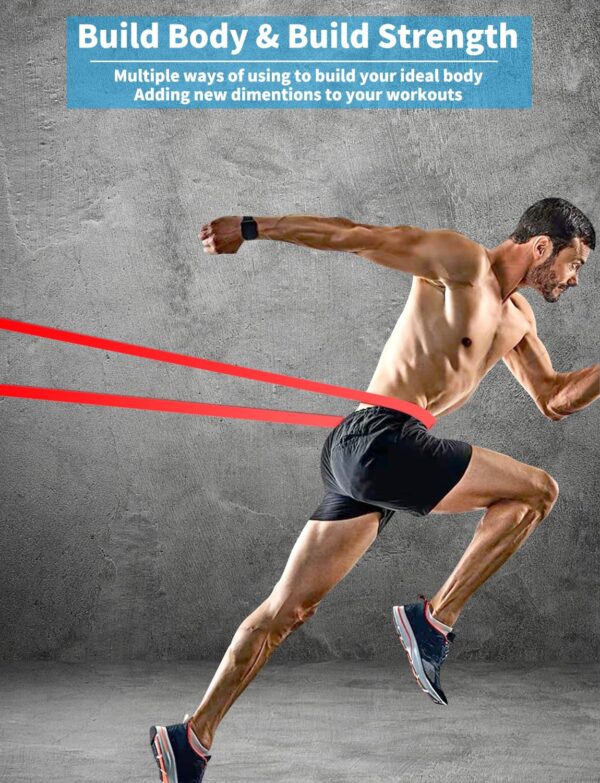 Pull Up Bands, Resistance Bands, Pull Up Assistance Bands Set for Men & Women, Exercise Workout Bands for Working Out, Body Stretching, Physical Therapy, Muscle Training - Colorful