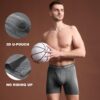 BAMBOO COOL Men's Ultra ComfortSoft Underwear, Moisture Wicking & Breathable No Ride Up Boxer Briefs with Fly, Multipack