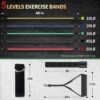 VEICK Resistance Bands, Exercise Bands, Workout Bands, Resistance Bands for Working Out with Handles for Men and Women, Exercising Bands for Fitness Weights Work Out at Home