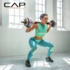 CAP Barbell 66 lb Multi-Use Adjustable Weight Set - Versatile Dumbbell, Barbell & Kettlebell for Full-Body Workouts | Gray