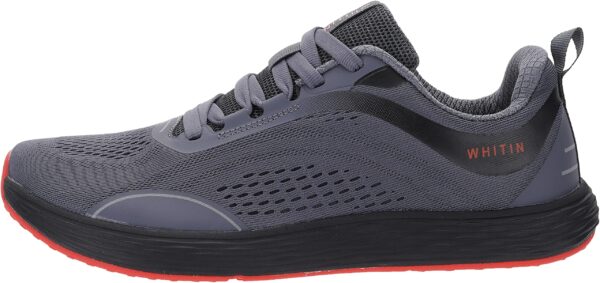 WHITIN Mens Zero Drop Wide Toe Box Road Running Shoes Size 11 Tennis Athletic Gym Sports Walking Hiking Workout Cross Training Lightweight Width Grey 45