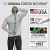 OPTP The Original Stretch Out Strap with Exercise Book, for Flexibility and Mobility Exercises. Stretch Out Straps for Physical Therapy, Yoga Stretching Strap and Knee Therapy Strap. Made in the USA