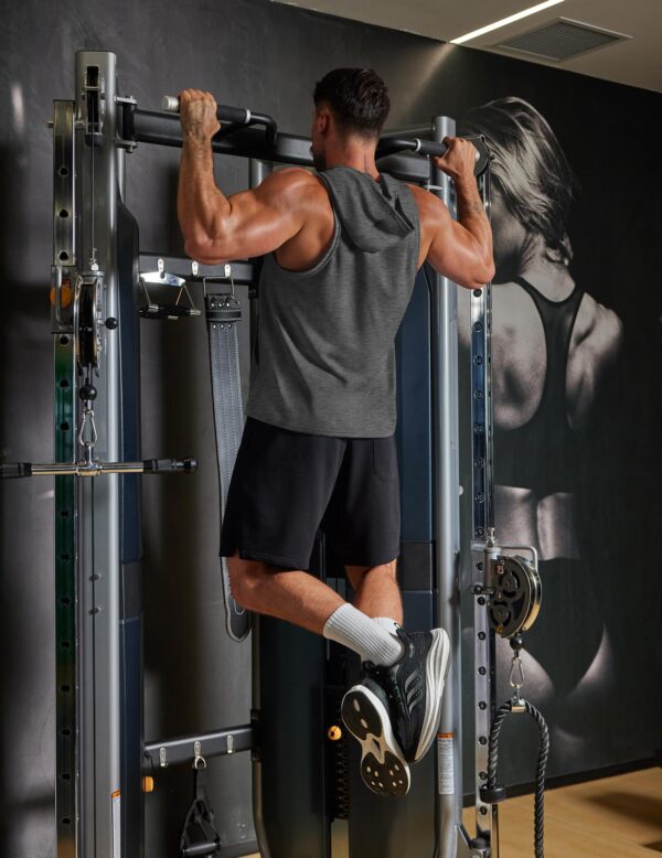 COOFANDY Men's Workout Hooded Tank Tops Bodybuilding Muscle Cut Off T Shirt Sleeveless Gym Lifting Hoodies 2 Pack