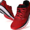 Joomra Men's Red Running Tennis Shoes, Size 11, Lightweight Athletic Sneakers for Jogging, Walking, Gym, and Cross Training