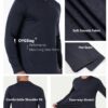 6 Pack Men's Quick Dry Long Sleeve Shirts UPF 50+ UV Sun Protection SPF Moisture Wicking T-Shirt for Casual Workout AM