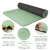 Yoga Mat Non Slip, Eco Friendly Fitness Exercise Mat with Carrying Strap